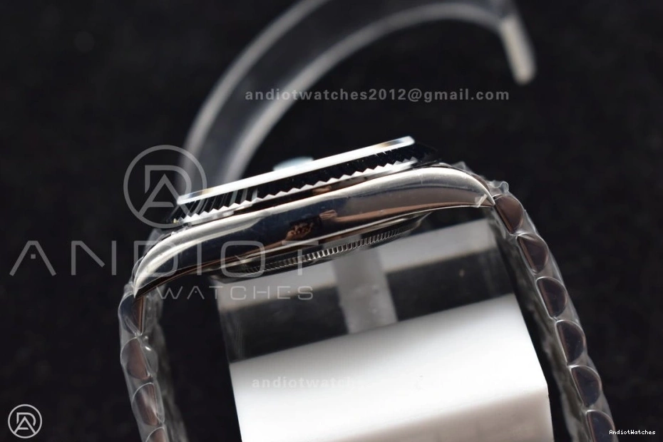 On 904L V Iced 40 Blue A3255 SS GMF Roman 715 President Sporty Steel Bracelet Markers Dial DayDate 1109